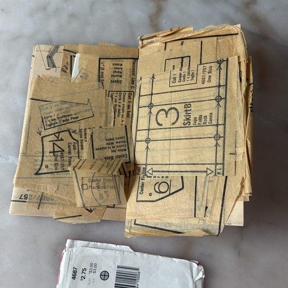 Butterick 4687 5061 Barbie Doll Clothes Wardrobe Patterns Wedding dress Vintage - Picture 8 of 9